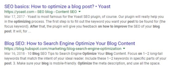 how to optimize a blog post