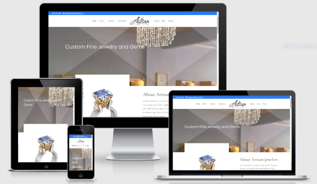 Vision Marketing jewelry designer website