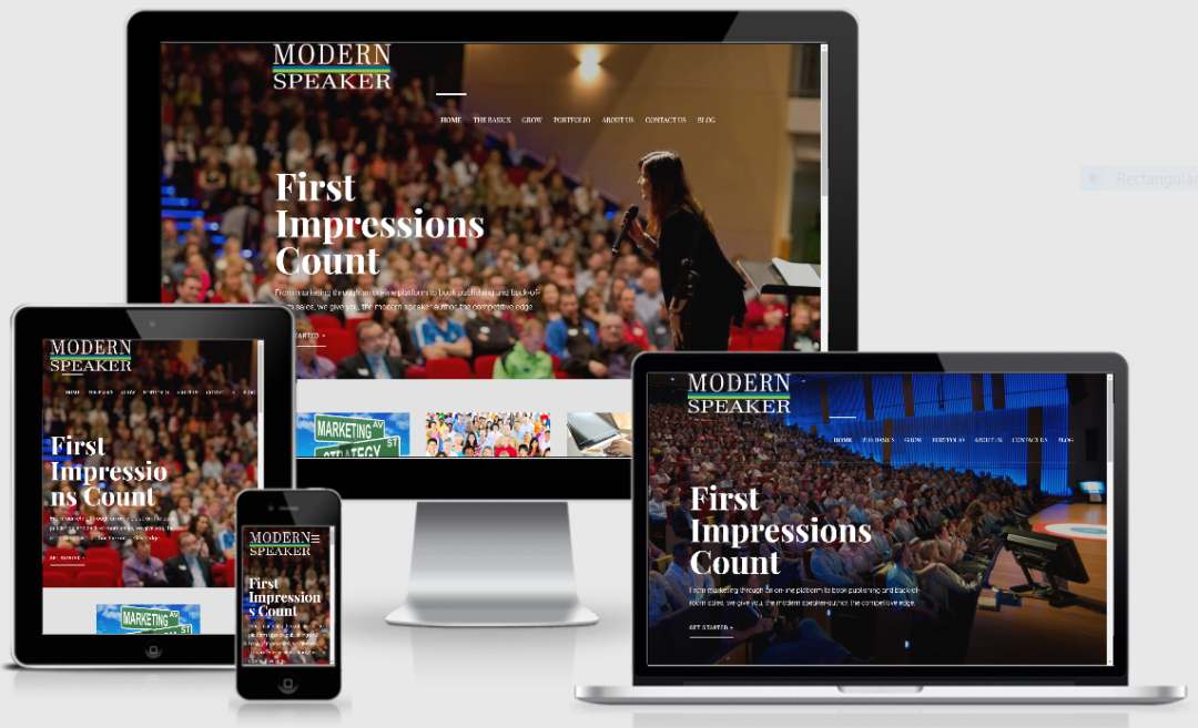 Vision Marketing website for Modern Speaker